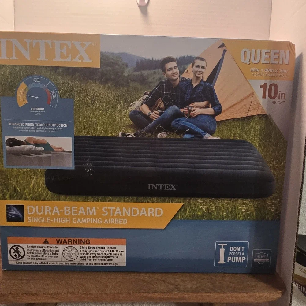 NEW Intex Dura-Beam Standard Queen Air Mattress 10